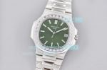 3K Factory Swiss Patek Philippe Nautilus 5711 Olive Green Dial Diamond Bezel 40MM Watch